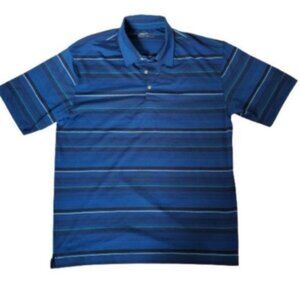 Like NEW!  Nike Golf Blue Striped Golf Shirt
